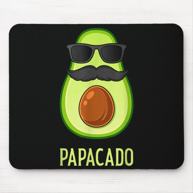 Mousepad Avocado Dad Papacado Funny Daddy Father Avocado  (Frente)