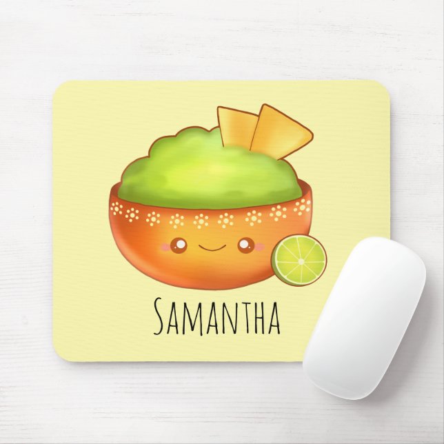 Mousepad Avocado Guacamole E Chips Tortilla (Com mouse)