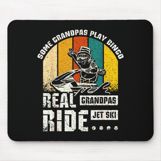 Mousepad Avôs de verdade andam de jet ski  (Frente)