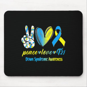 Mousepad Awarenes da Síndrome de Briso Amarelo Azul T21
