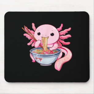 Mousepad Axolote Engraçado Ramen Kawaii Anime Japonês Gráfi