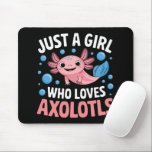 Mousepad Axolotl Kawaii Apenas Uma Menina Que Ama Axolotls<br><div class="desc">Axolotl Kawaii Apenas Uma Menina Que Ama Axolotls</div>
