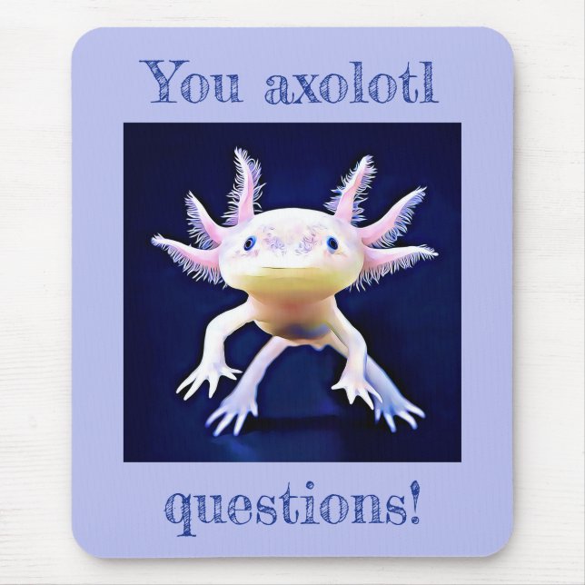 Mousepad Axolotl Salamander Amphibian (Frente)