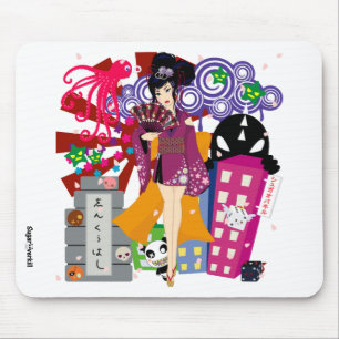Mousepad Ayaka na cidade de Harajuku