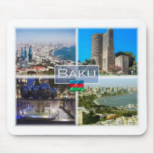 Mousepad AZ Azerbaijão - Baku - Torre Maiden -