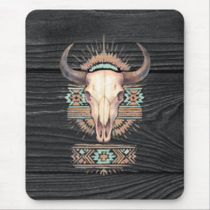 Mousepad Aztec Boho Skull