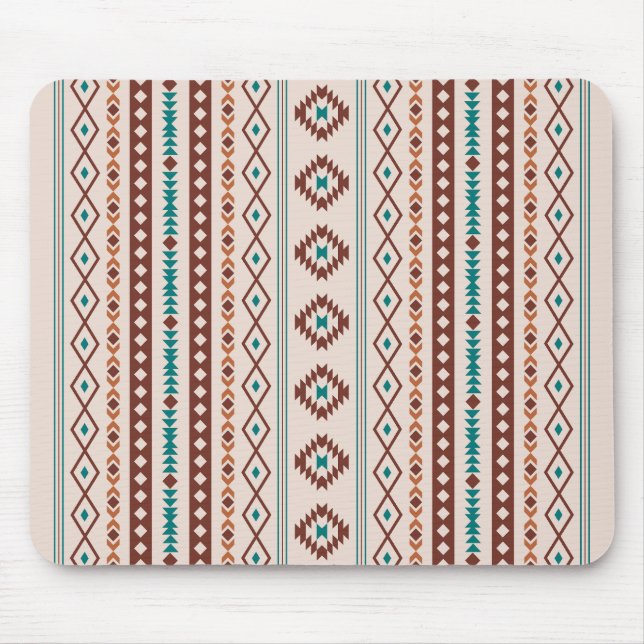 Mousepad Aztec Rusts Creme Misturado Motifs V Padrão (Frente)