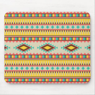 Mousepad Aztec tribal Native Diamantes Coloridos da Améric