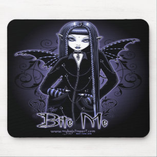 Mousepad Azuis góticos do "Mina" mordem-me vampiro Fae