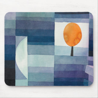 Mousepad Azul Abstrato Outono Paul Klee Aquarela