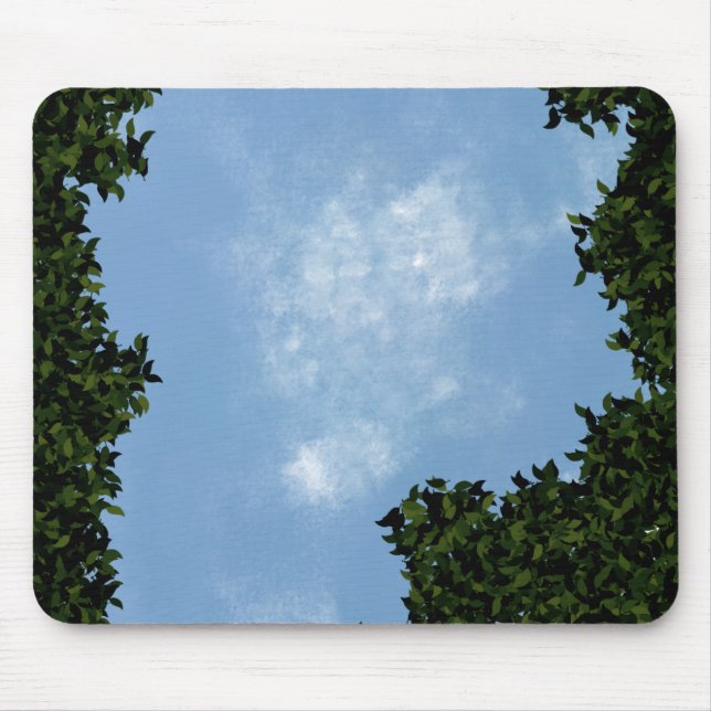 Mousepad Azul aconchegante da natureza (Frente)
