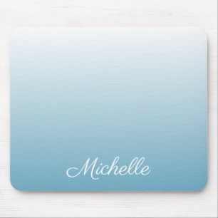 Mousepad Azul-anjo ombre de gradiente personalizado