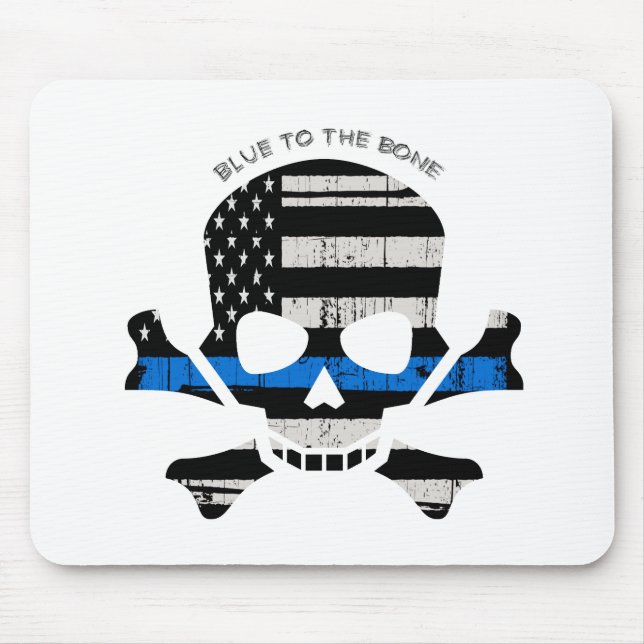 Mousepad Azul ao Osso (cor) (Frente)