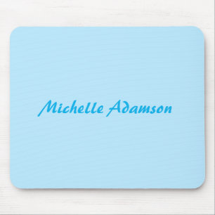 Mousepad Azul-branco-azul-marinho-elegante-Na moda