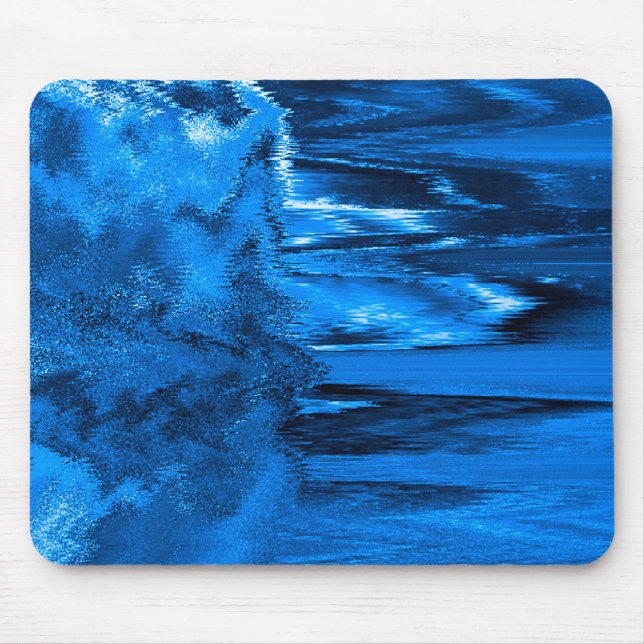 Mousepad Azul brilhante derretido (Frente)