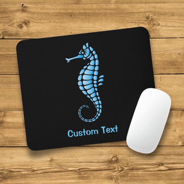 Mousepad Azul Cavalo-Marinho (Criador carregado)