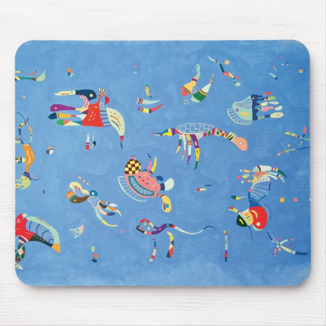 Mousepad Azul-céu por Wassily Kandinsky (Frente)