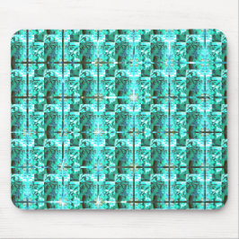Mousepad Azul claro brilhante, quadrados ou imagem dentro d