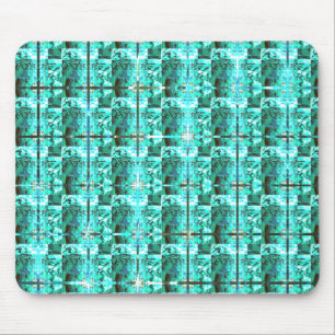 Mousepad Azul claro brilhante, quadrados ou imagem dentro d