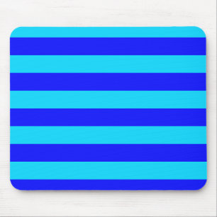 Mousepad Azul-claro e Design de faixas azuis-escuras