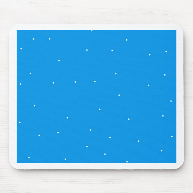 Mousepad Azul com acessórios de pontos brancos para persona (Frente)