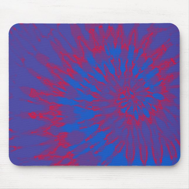 Mousepad Azul com Tie Vermelho Espiral (Frente)