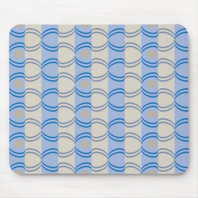 Mousepad Azul conservado em estoque Tan de Candystripe (Frente)