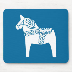 Mousepad Azul do cavalo de Dala