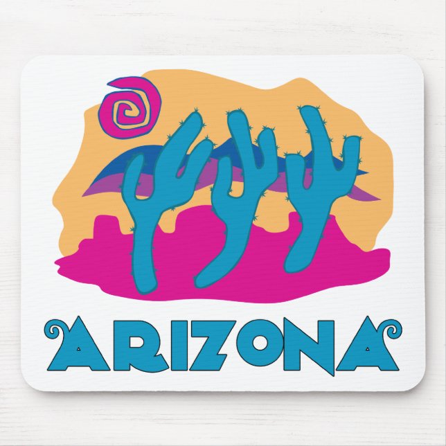 Mousepad Azul do deserto da arizona (Frente)