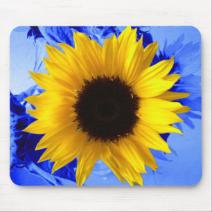 Mousepad Azul do girassol