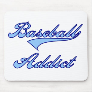 Mousepad Azul do viciado do basebol