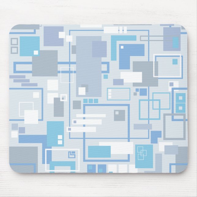 Mousepad Azul dos Gatos Legais (Frente)