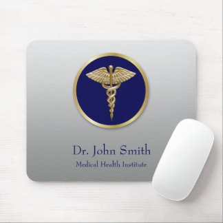 Mousepad Azul Dourado profissional para adultos