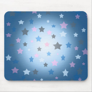 Mousepad azul e cor-de-rosa do teste padrão de