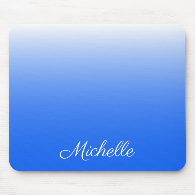 Mousepad Azul elétrico móvel gradiente personalizado (Frente)