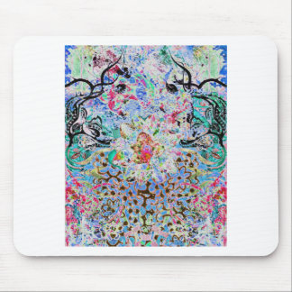 Mousepad azul floral
