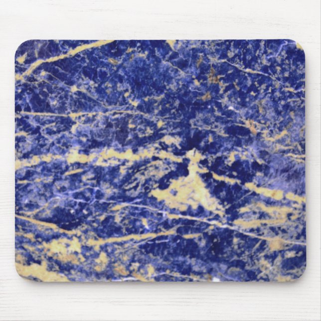 Mousepad Azul Granito, mármore azul, pedra azul (Frente)