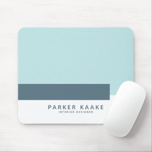 Mousepad Azul pastel Geométrico Simples