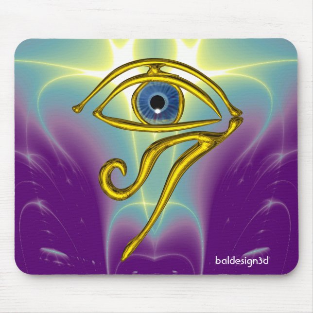 MOUSEPAD AZUL TALISMAN/OLHOS DE HORO DOURADO (Frente)