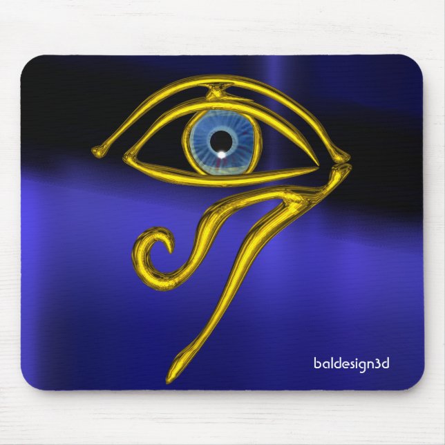 MOUSEPAD AZUL TALISMAN/OLHOS DE HORO DOURADO (Frente)