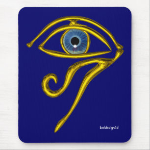 MOUSEPAD AZUL TALISMAN/OLHOS DE HORO DOURADO