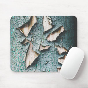 Mousepad Azul verde claro antigo e rústico descascando tint