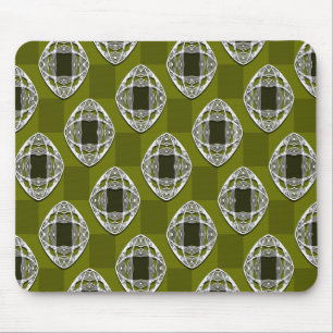 Mousepad Azul Verde Nouveau Verificado Padrão