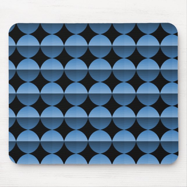 Mousepad Azul-Vermelho-Flor, Vibrante (Frente)