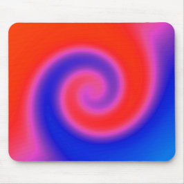 Mousepad Azul vermelho giratório