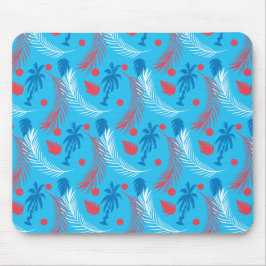Mousepad Azul Vermelho Patriótico Tropical do Mouse