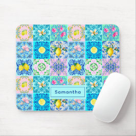 Mousepad Azulejo Amalfi, colorido da Sicília,