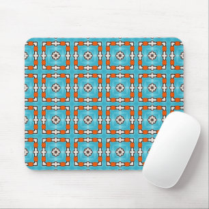 Mousepad Azulejo Azulejos Azulejos Azul Cor Azul Moderna
