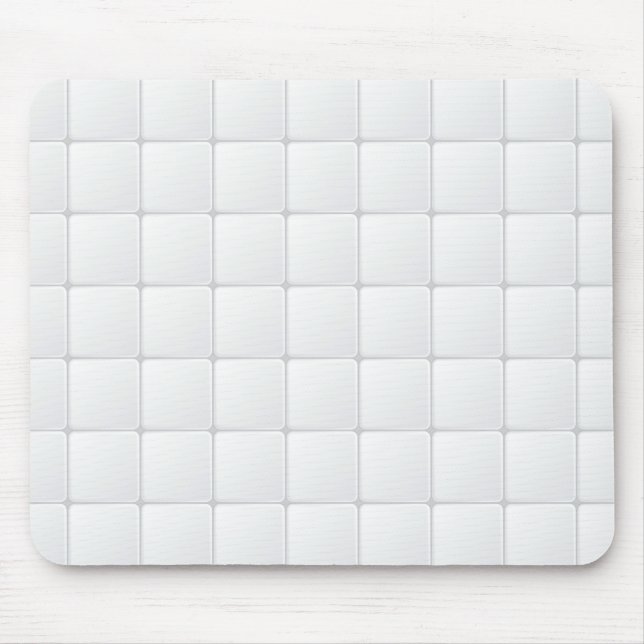 Mousepad Azulejo branco (Frente)