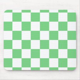 Mousepad Azulejo da placa de xadrez verde retrorada Y2K